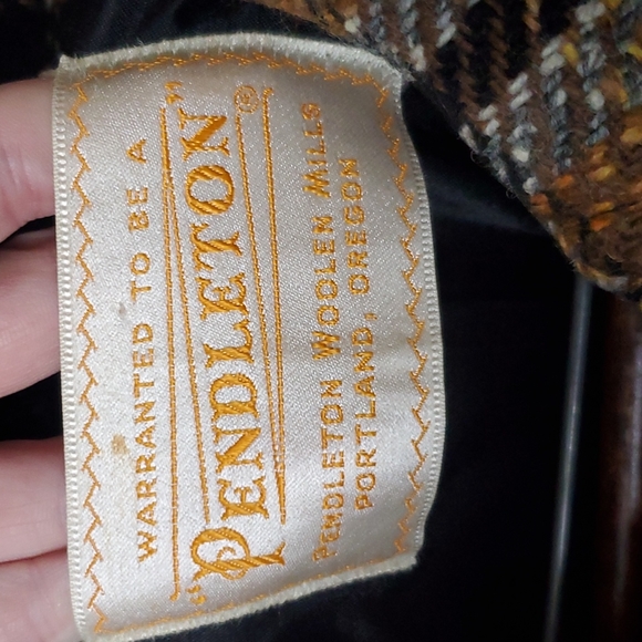 PENDLETON  vintage wool long pea coat women's medium - Picture 4 of 11
